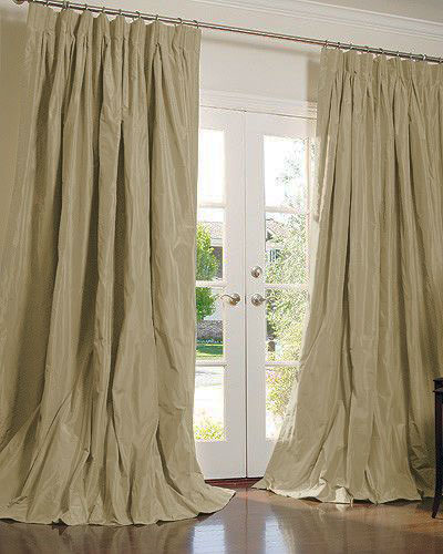 THE | OUTLET - Solid Silk Taffeta in Drabware